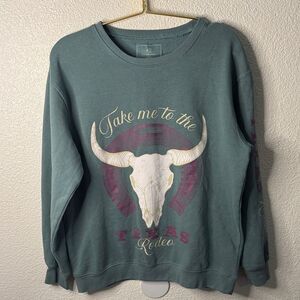 Take Me to the Rodeo- Texas- Women's graphic crewneck Sweater - Small